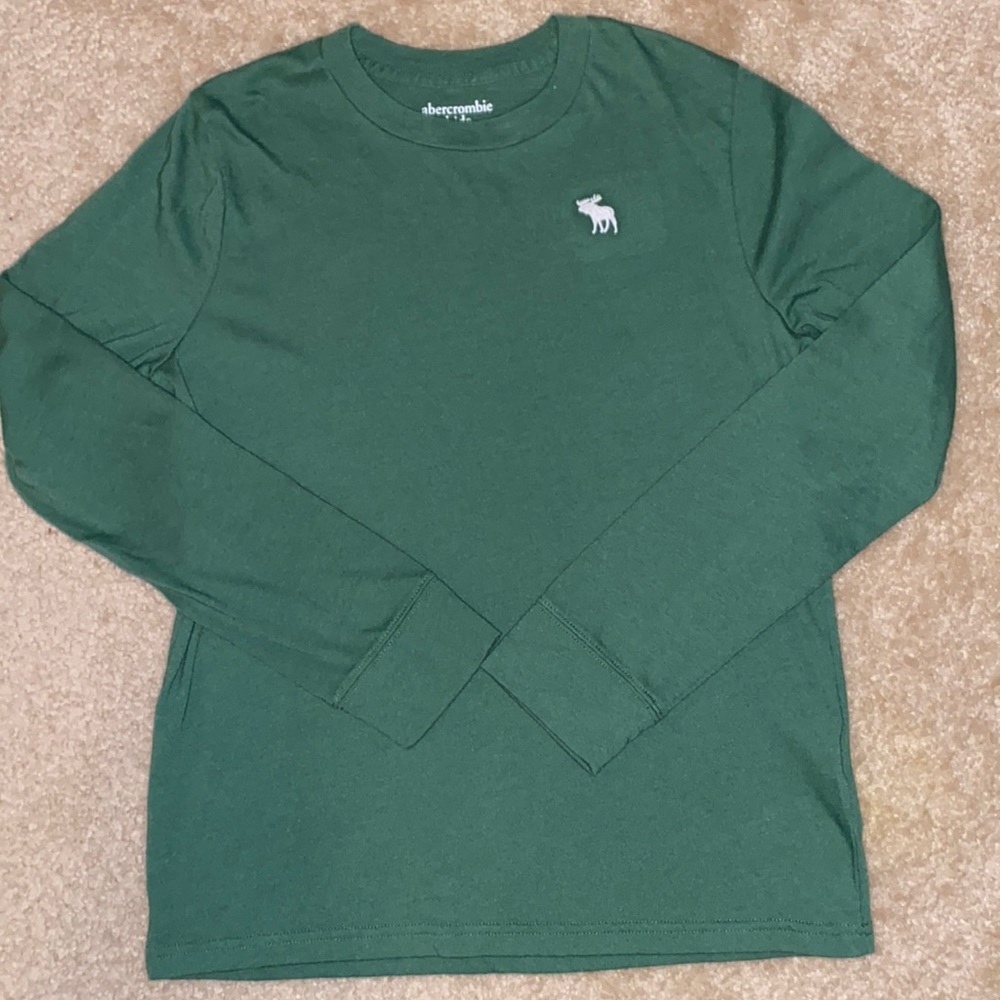 Boys Abercrombie Kids Green Long Sleeve